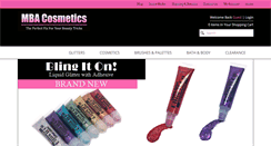 Desktop Screenshot of mbacosmetics.com