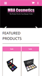 Mobile Screenshot of mbacosmetics.com